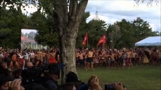 600 Maori Warriors Kapa Haka Gate Pa Commemoration 2014 [upl. by Wasson24]