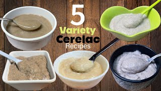 Baby food  5 Homemade Cerelac Recipes For Babies  Healthy Weight Gain amp Brain Development Cerelac [upl. by Aidas]