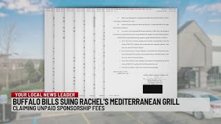 Buffalo Bills sue Rachels Mediterranean Grill over unpaid sponsorship fees [upl. by Rashida581]