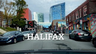 Halifax Nova Scotia Canada Driving around the downtown area area [upl. by Ennovahc]