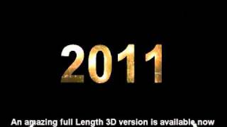 new year 2010  2011 countdown with 3D samples full 3d video available [upl. by Ailefo]