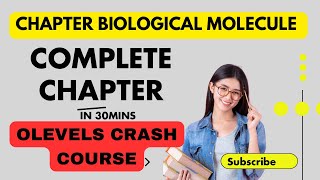 Olevels Biology  Crash Course  Biological Molecules [upl. by Rihsab58]