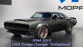 1000hp 68 Dodge Charger quotHellephantquot  SEMA 2018 [upl. by Baxy411]