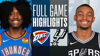 THUNDER at SPURS  NBA PRESEASON FULL GAME HIGHLIGHTS  October 7 2024 [upl. by Strickler969]