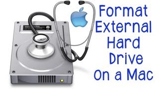 Mac Tutorial How To Format An External Hard Drive [upl. by Gladdie]