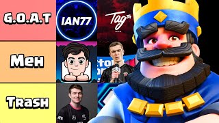 The PERFECT Clash Royale YouTubers Tier List [upl. by Py]