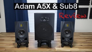 Adam A5X amp Sub8 Combo Review [upl. by Jenica]