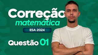 CORREÇÃO MATEMÁTICA ESA 2024  QUESTÃO 1  NÚMEROS COMPLEXOS [upl. by Cowen]