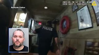 Police body camera video has been released after a shooting scare at a Flanigans restaurant [upl. by Reimer197]