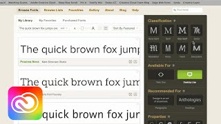 Work with fonts from Typekit in InDesign  Adobe Creative Cloud [upl. by Lleruj459]