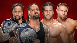 WWE Backlash 2017  The Usos vs Breezango [upl. by Cima]