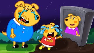 Labrador dog cartoon  Mommy Please come back Sad Story Labrador Animation [upl. by Lorimer]