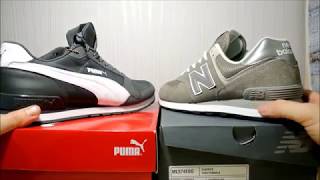 New Balance 574 vs Puma Runner 2 [upl. by Ylrevaw246]