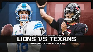 Detroit Lions vs Houston Texans LIVE Watch Party [upl. by Galer]