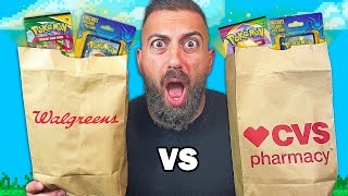 Walgreens Vs CVS Pokemon Cards Shopping Challenge [upl. by Gant]