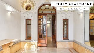 Luxury Paris Apartment for Rent  Saint Germain des Prés 7th District  PARISRENTAL  REF61089 [upl. by Kaule]