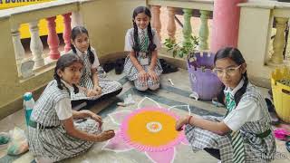 NANHI DUNIYA INTERNATIONAL SCHOOL 🏫 SATNA  DIWALI CELEBRATION 🎊RANGOLI 202425 ❤️ [upl. by Raf556]