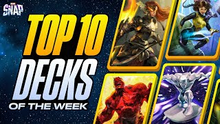 TOP 10 BEST DECKS IN MARVEL SNAP  Weekly Marvel Snap Meta Report 74 [upl. by Topper]