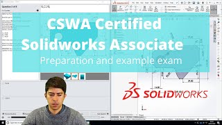 CSWA  Certified Solidworks Associate practise exam and tips on preparing  Solidworks tutorial [upl. by Adamson]