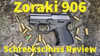 Zoraki 906 Schreckschuss Pistole Review  Test mit Schusstest ausführlich [upl. by Shira]