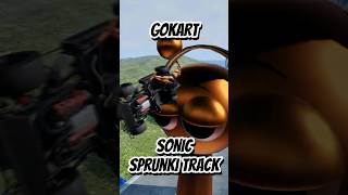 Gokart VS Sprunki Sonic Track  shorts beamngdrive sprunki epiccrashes [upl. by Ahsinac]