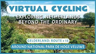 Fietsroute rondom Nationale Park De Hoge Veluwe  Virtueel Fietsen [upl. by Clarie]