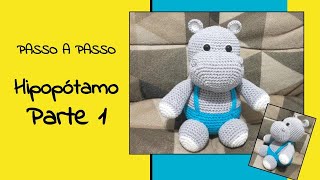 Hipopótamo amigurumi  parte 1 [upl. by Curcio226]