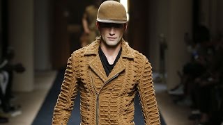 Balmain SpringSummer 2016 Menswear Show [upl. by Esetal]