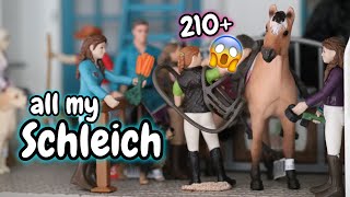 My Schleich Collection Tour  Horse Stables Setup [upl. by Watkin830]