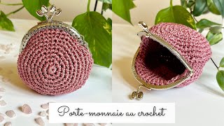 Comment faire un portemonnaie au crochet  🧶Modèle Nina Chic Facile Débutant Tuto Pas à pas Wallet [upl. by Oicnedurp800]