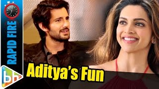 Aditya Sealâ€™s FUN Rapid Fire On Fantasizing Deepika Padukone  Sexy Neha Sharma [upl. by Monney]