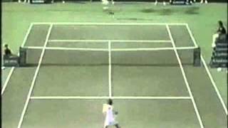 Pete Sampras great shots selection against Jimmy Connors Key Biscayne 1992 3R [upl. by Yllop536]