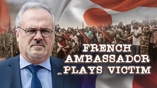 French Ambassador To Niger Plays Victim And Says The Aim Was To Break Him Down [upl. by Latsyc]