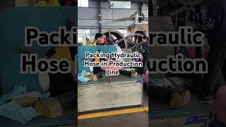 Packing Hydraulic Hose in Production Line machine hydraulictechnology hydraulichose shorts [upl. by Dzoba474]