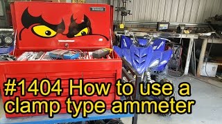 How and when to use a clamp type inductive ammeter 1404 [upl. by Wehtam]