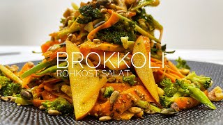 Gesunder Brokkoli Salat Rohkost Salat Gesunde Rezepte Thermomix Rezept Karotten Apfel Salat [upl. by Fanni700]