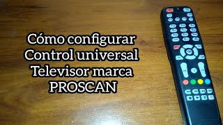 Codigo para TV PROSCAN [upl. by Assyn]