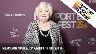 Exclusive Interview with June Squibb at Lost amp Found in Cleveland Premiere  Newport Beach Film Fest [upl. by Naynek244]