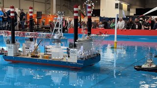 MEGA RC BOAT HUGE MONSTER RC SHIP RC FISHING BOATS INTERMODELLBAU DORTMUND [upl. by Neu]