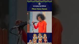 Pibare Rama Rasam  Sathya Sai Baba Singing Rama Bhajan [upl. by Delp]