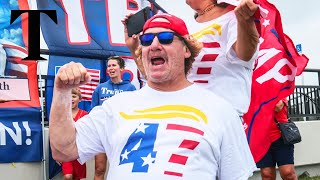 LIVE Donald Trump supporters celebrate outside MaraLago in Florida [upl. by Janifer]