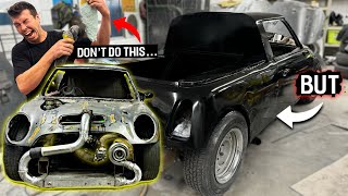 V8 Mini Cooper  Chopped 39’ get VERY different treatments [upl. by Eyeleen]