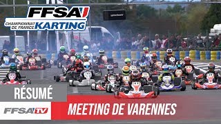 Meeting FFSA Karting  Les moments forts de Varennes [upl. by Nitin866]