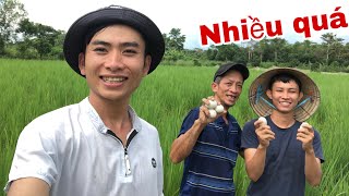 Team Thuận Gòm Đi Mò Trứng Vịt Ngoài Đồng và Nướng Ăn  Thuận Gòm Vlogs [upl. by Maxie]