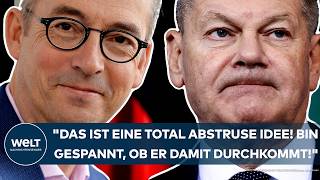 AMPELAUS Scholz quotDas ist eine total abstruse Idee Bin gespannt ob er damit durchkommtquot [upl. by Fini]