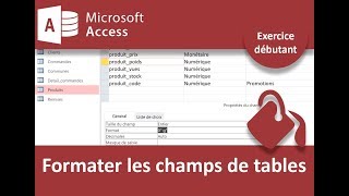 Formater les champs de tables exercice Access [upl. by Hahnert]