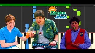 Drake and Josh Theme Song  EASY Piano Tutorial [upl. by Latsyrhc]