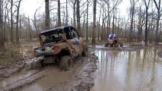 Polaris RZR amp General Mudding  River Run ATV Park [upl. by Akirdnwahs]