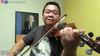 Lightly Row  Slow Practice  Suzuki Violin Book 1 [upl. by Aciraj]