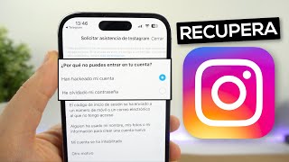 Cómo RECUPERAR cuenta de Instagram HACKEADA o BLOQUEADA ¡Por fin solución [upl. by Guise]